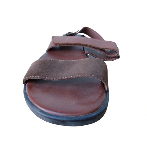 Vince Camuto Womens Wahid Sandals Size 9 Brown Leather Straps Buckle Classic - Picture 4 of 10